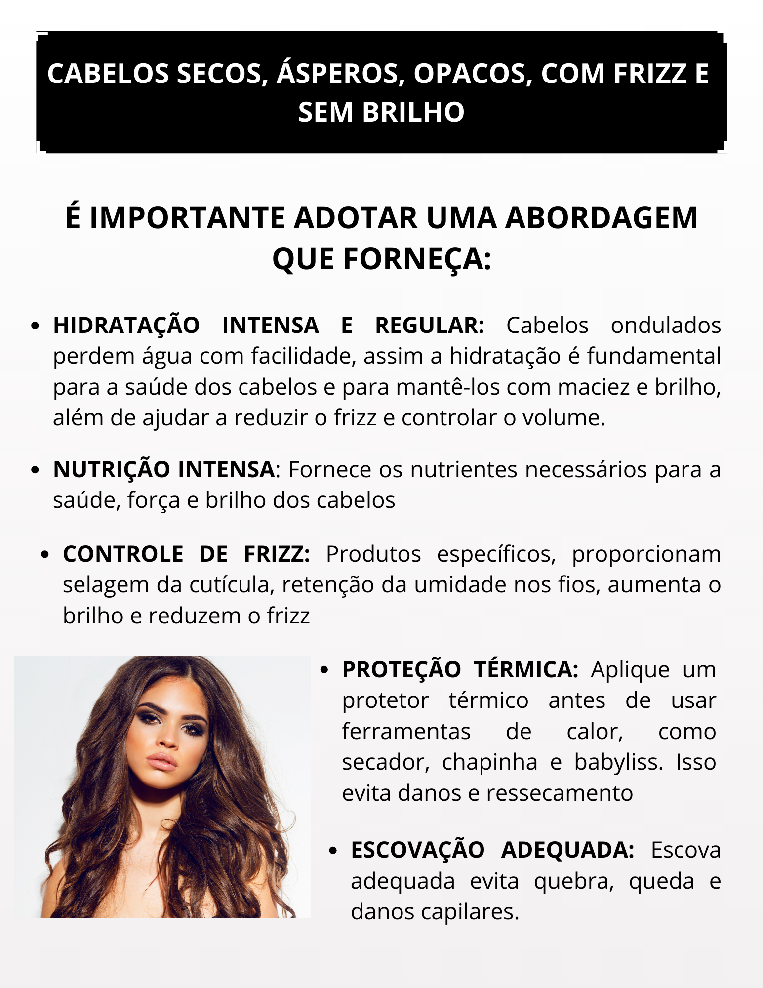 Capa Dor Cabelos secos